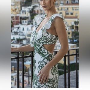 Yojani Boutique Sorrento Embroidered Dress NWT